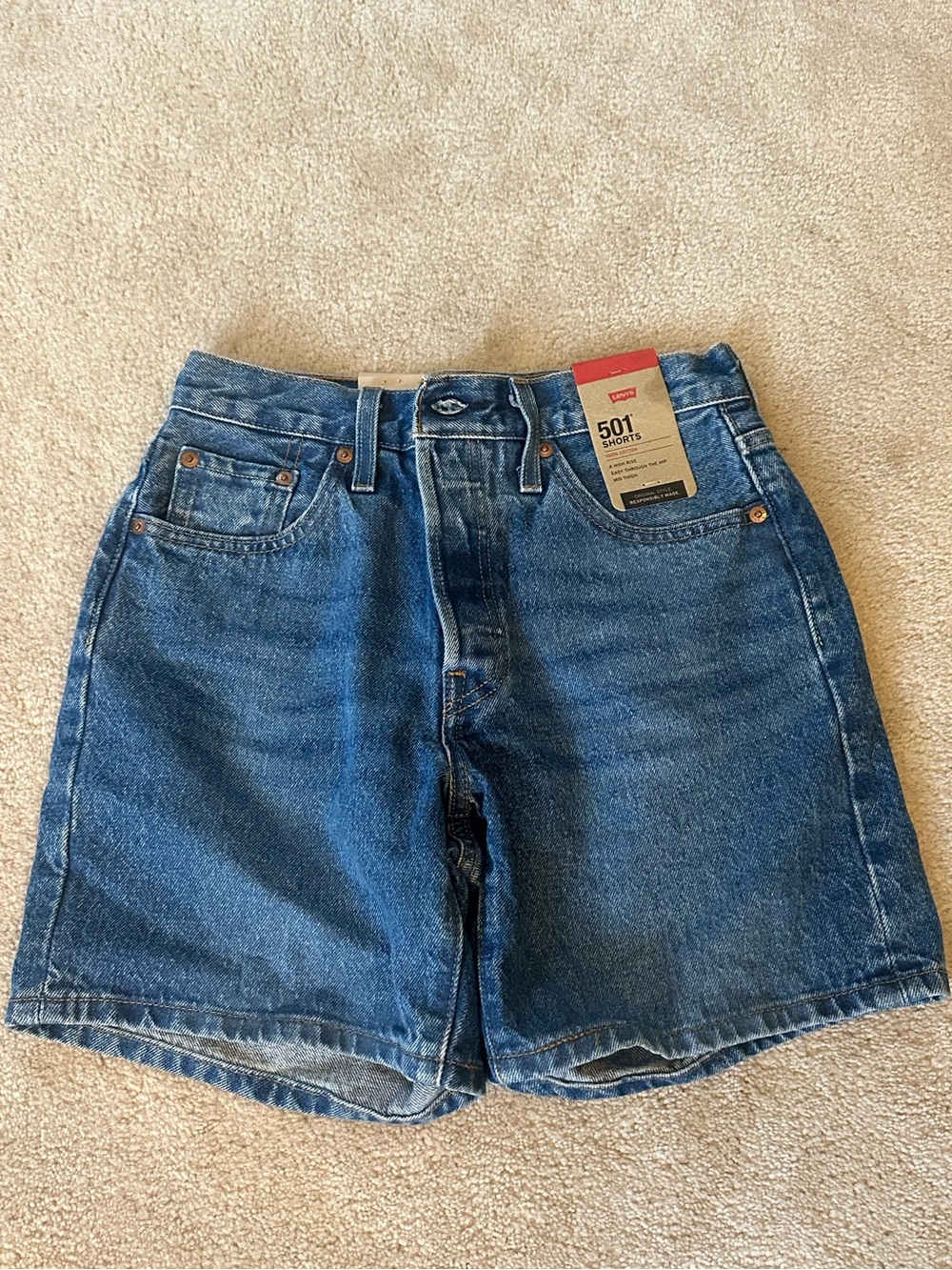 Levi 501 denim shorts